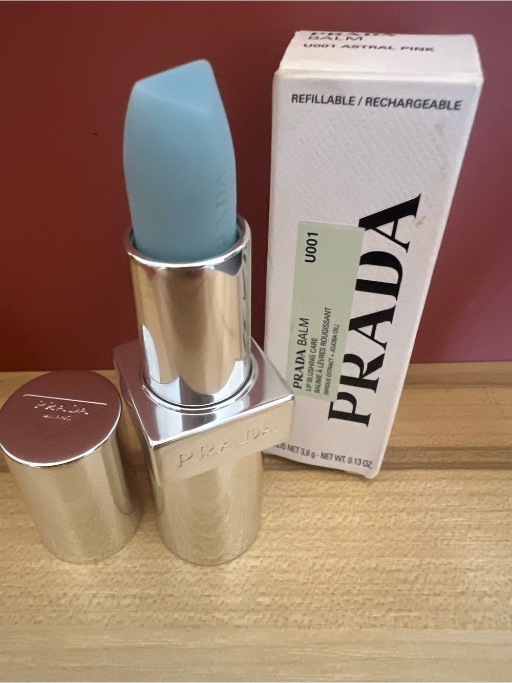 Prada Refillable lip blushing care balm U0001 auth NIB FULL SIZE